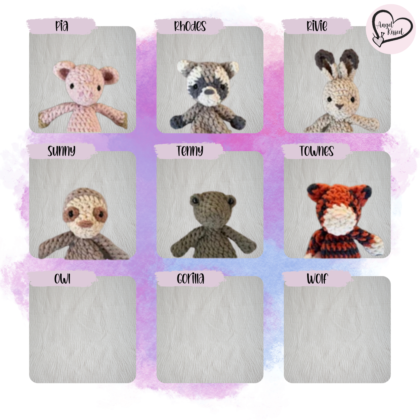 MADE TO ORDER- All Mini Plushie options