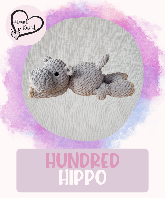 MADE TO ORDER- Hundred Hippo Little Plushie