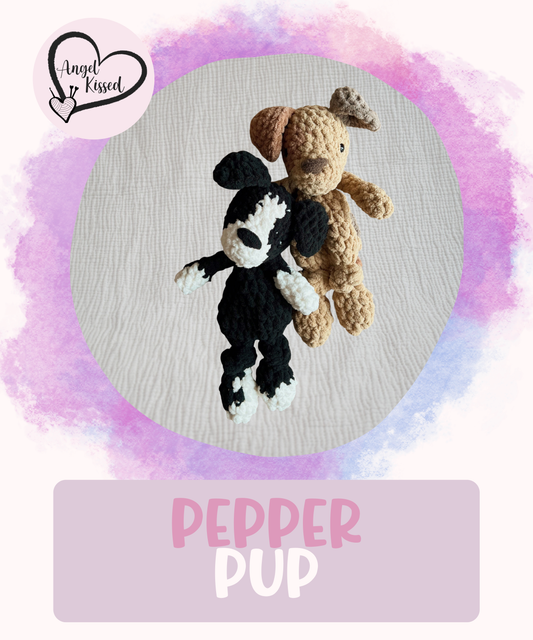 MADE TO ORDER- Pepper Pup Mini Snuggler