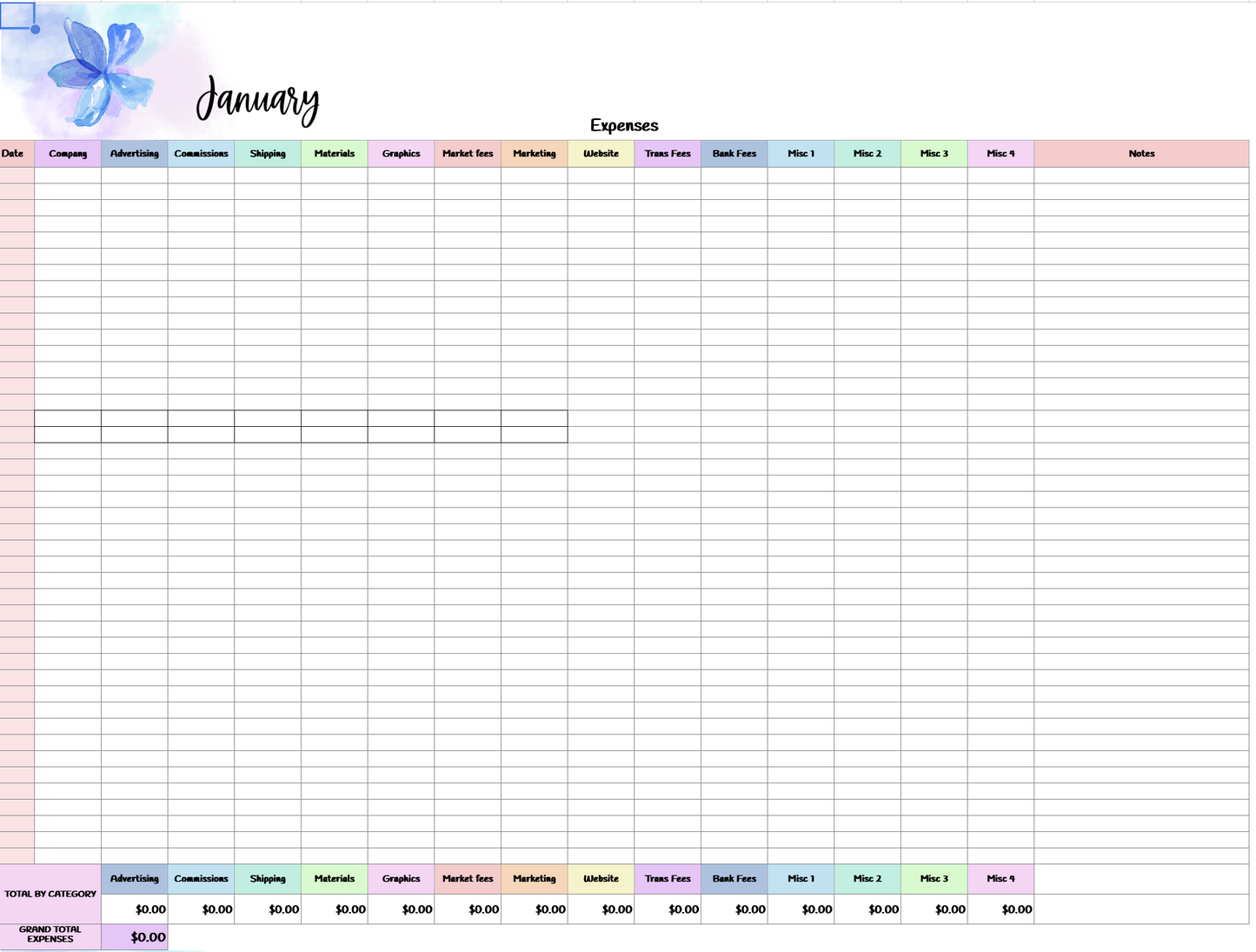 Business Expense/Income Tracker