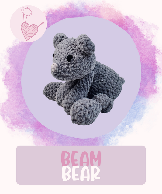 MADE TO ORDER- Beam Bear Plushie