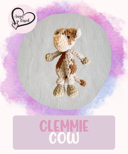 MADE TO ORDER- Clemmie Cow Mini Snuggler