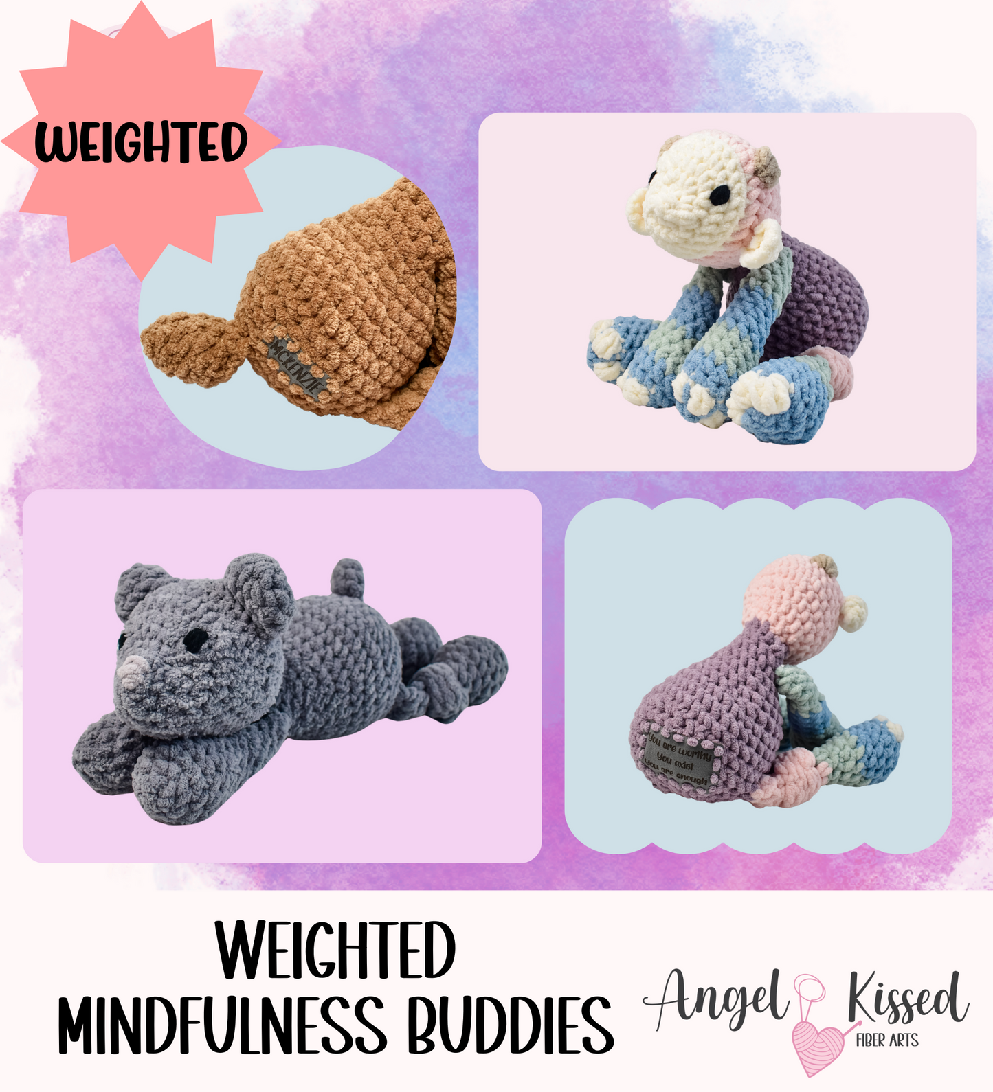 MADE TO ORDER- WEIGHTED Little Plushie Mindfulness Buddy